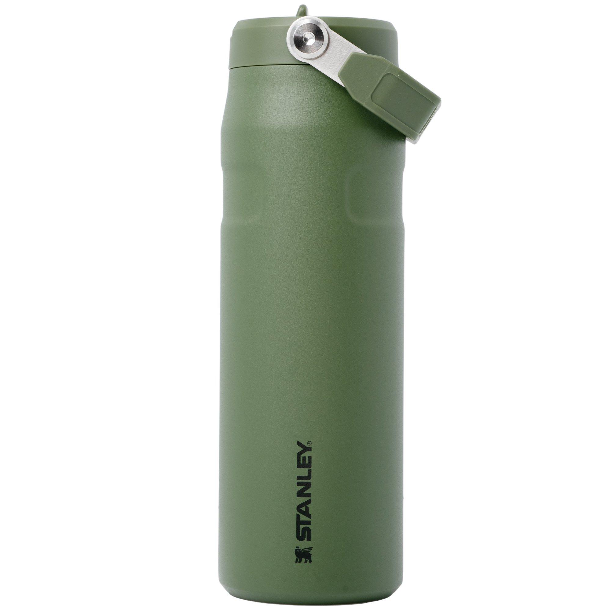 Stanley The AeroLight IceFlow Bottle Flip Straw 2.0 24oz, Dried Pine 10-11283-179 insulated bottle with flip straw lid, 700 ml