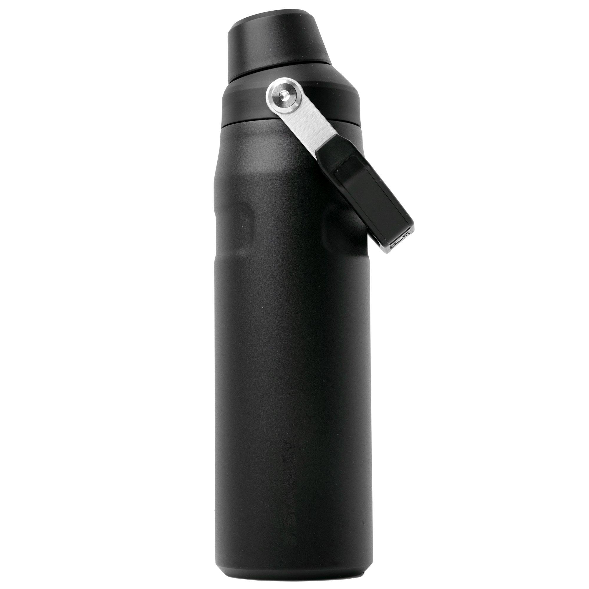 Stanley The AeroLight IceFlow Bottle Fast Flow 2.0 24oz, Black 10-11287-324 insulated bottle with drinking lid, 700 ml