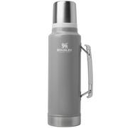 Afbeelding voor Stanley The Legendary Classic Bottle 1.5QT, Hammertone Ash 10-11347-0337 thermosfles met schenkdop en drinkbeker, 1.4L