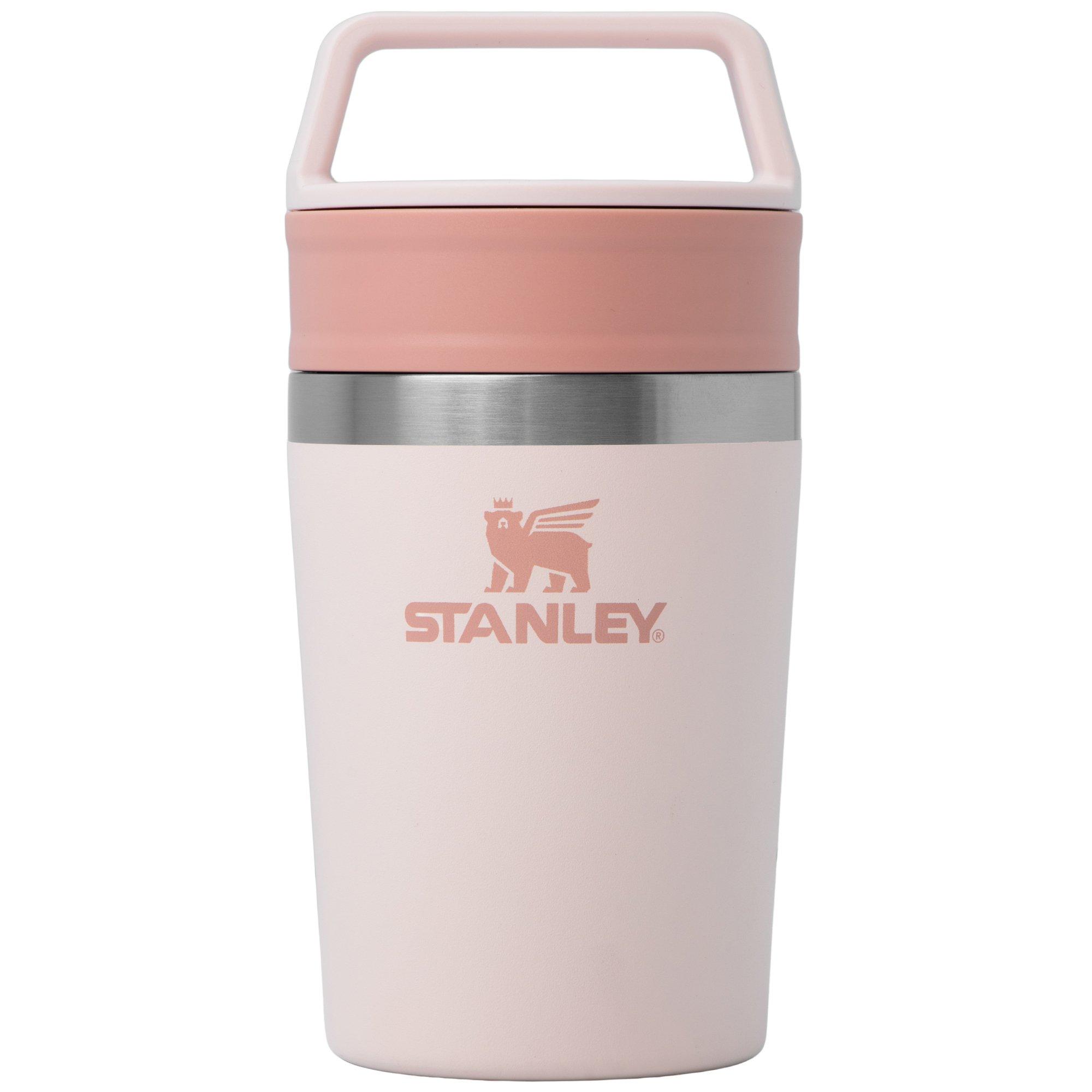 Stanley The Café-To-Go Travel Mug 8oz, Rose Quartz 10-12079-009 thermosbeker met draai- en drinkdeksel, 230 ml