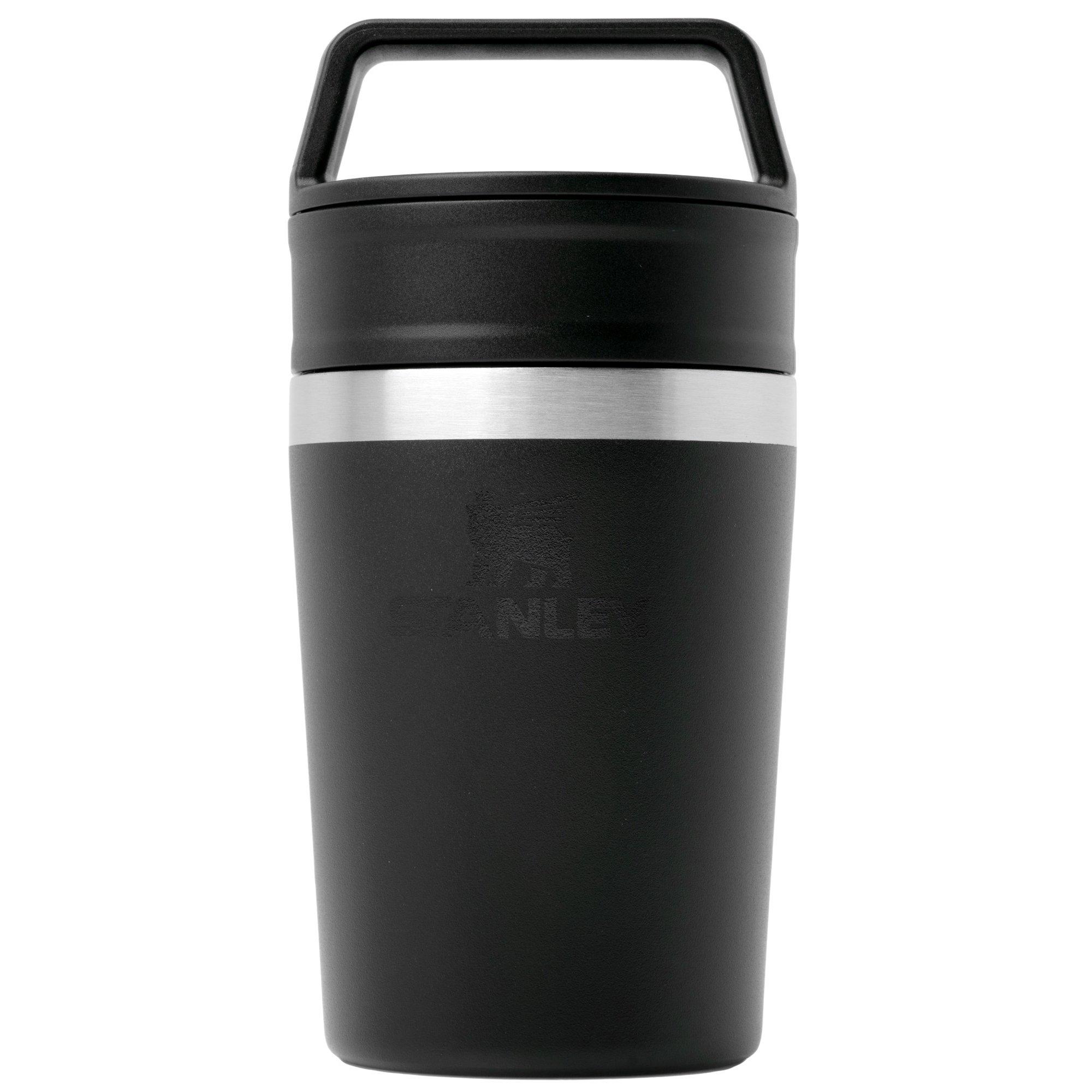 Stanley The Café-To-Go Travel Mug 2.0 8oz, Black 10-12079-014 insulated travel mug with twist-and-drink lid, 230 ml