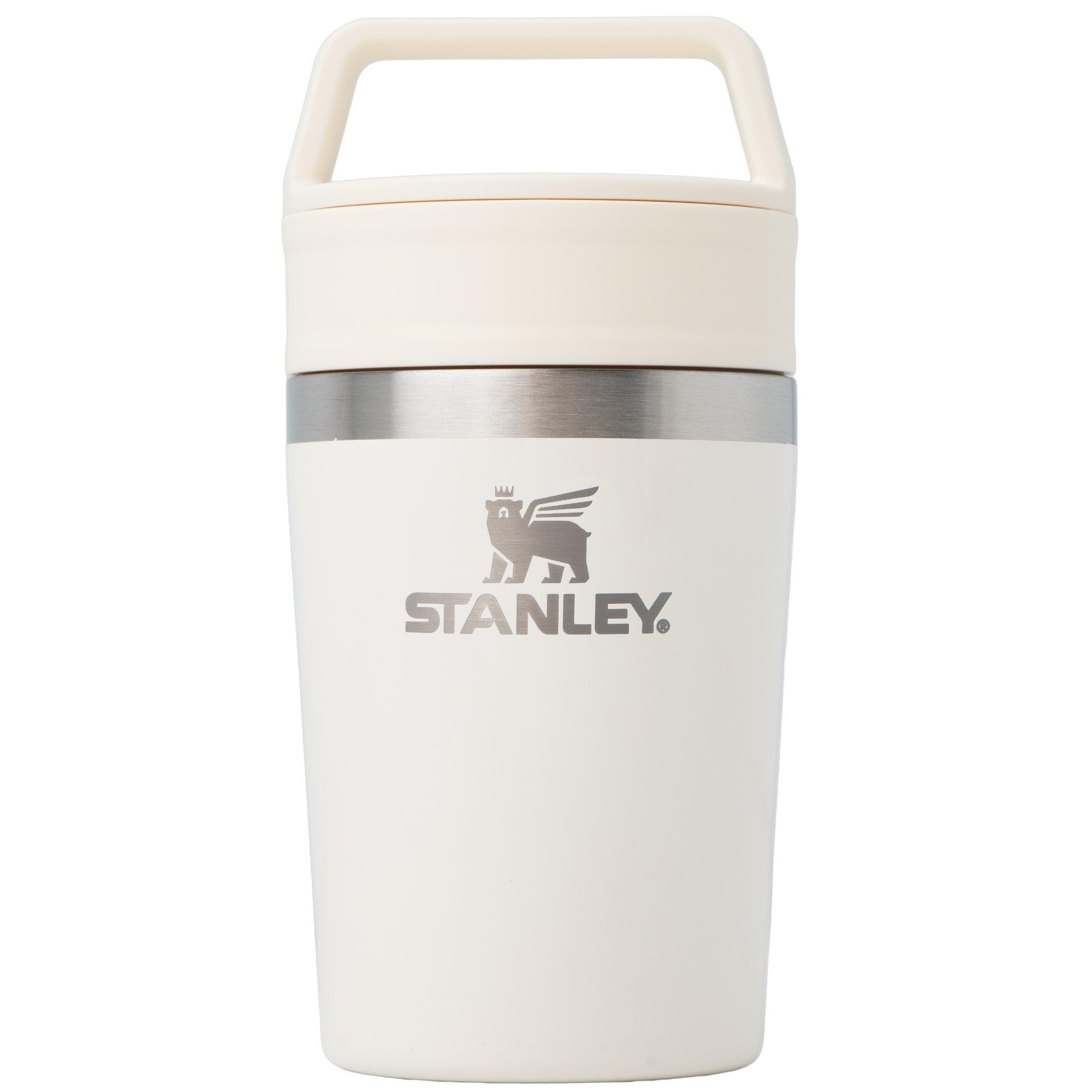 Stanley The Café-To-Go Travel Mug 8oz, Cream Gloss 10-12079-038 insulated travel mug with twist-and-drink lid, 230 ml