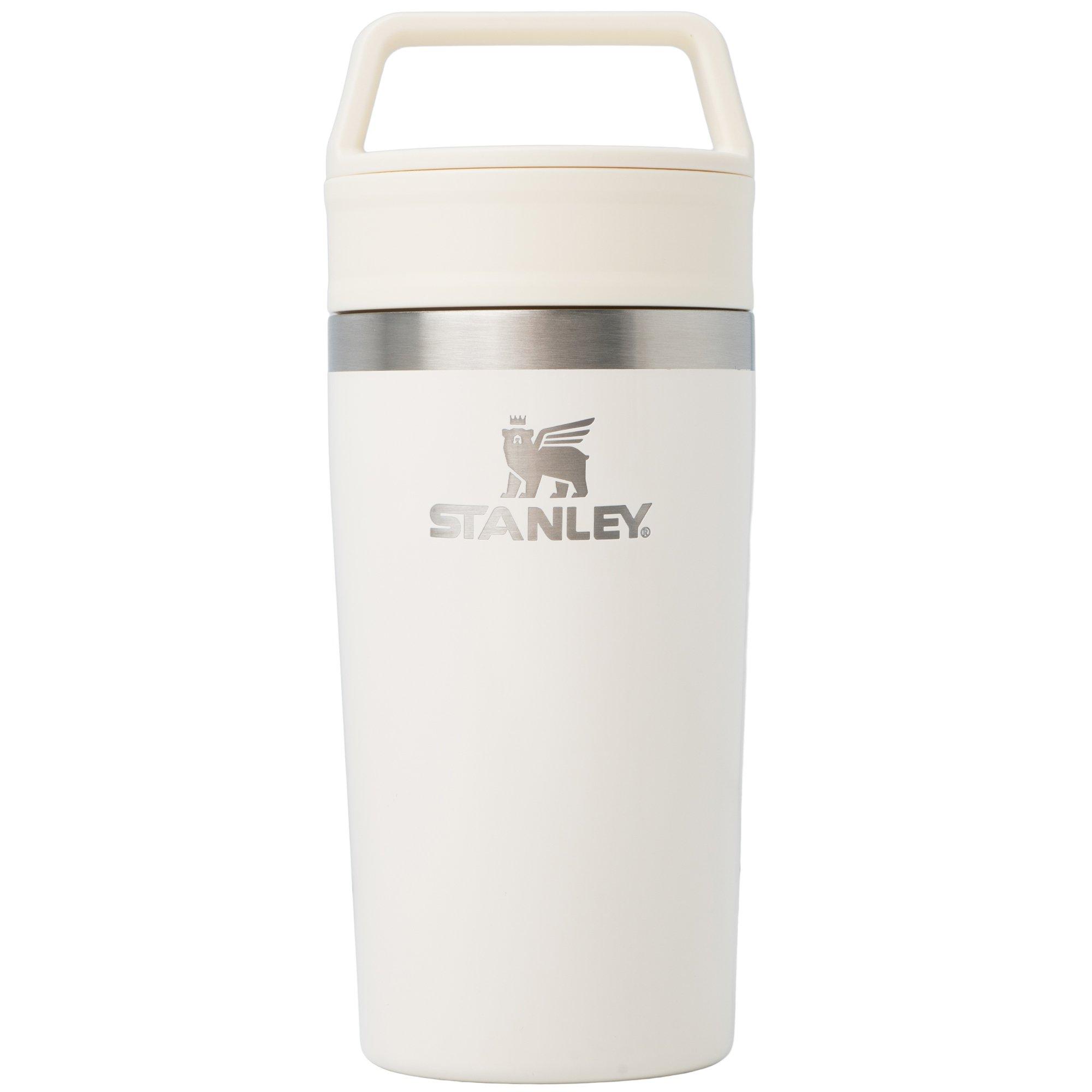 Stanley The Café-To-Go Travel Mug 12oz, Cream Gloss 10-12080-038 insulated travel mug with twist-and-drink lid, 350 ml