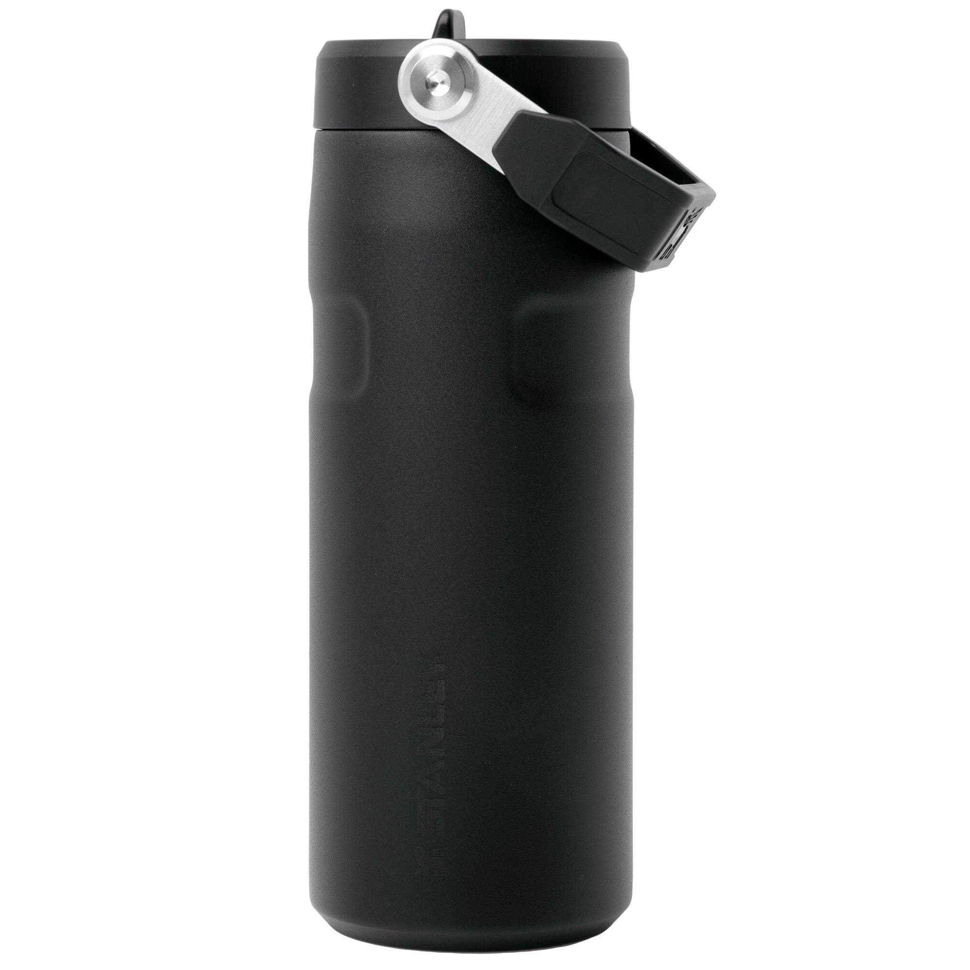 Stanley The AeroLight IceFlow Bottle Flip Straw 2.0 16oz, Black 10-12110-117 insulated bottle with flip straw lid, 470 ml