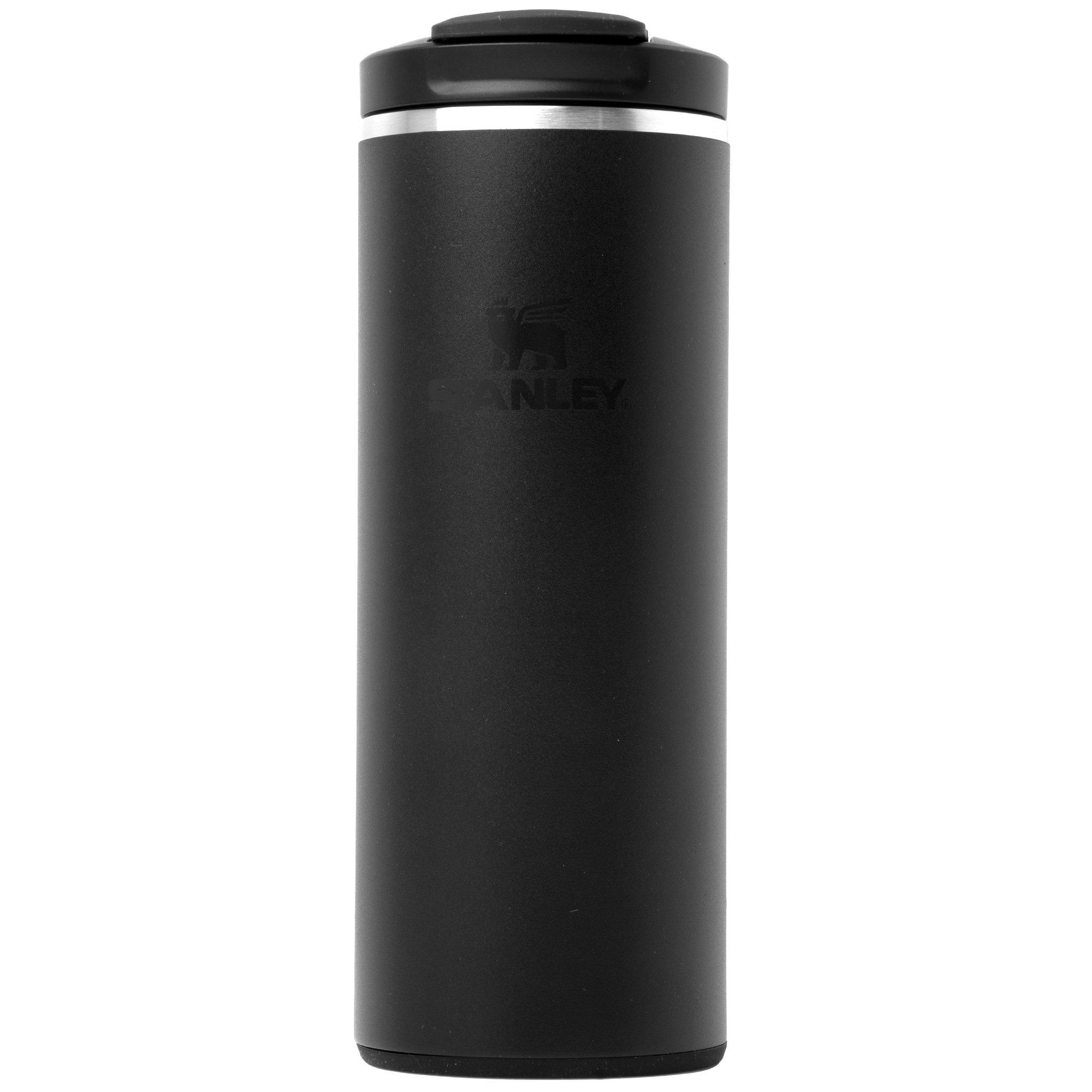 Stanley The Transit Fliptop Mug 2.0 12oz, Black 10-13063-011 insulated mug with flip lid, 350 ml
