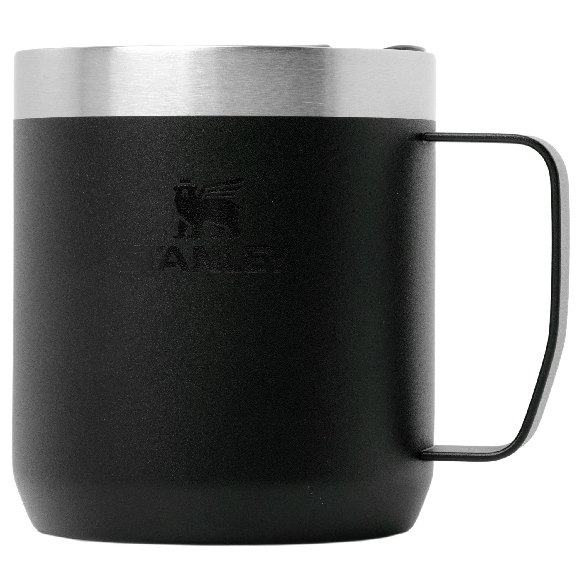 Stanley The Legendary Everyday Camp Mug 2.0 12oz, Black 10-13094-0081 thermosmok met deksel, 350 ml