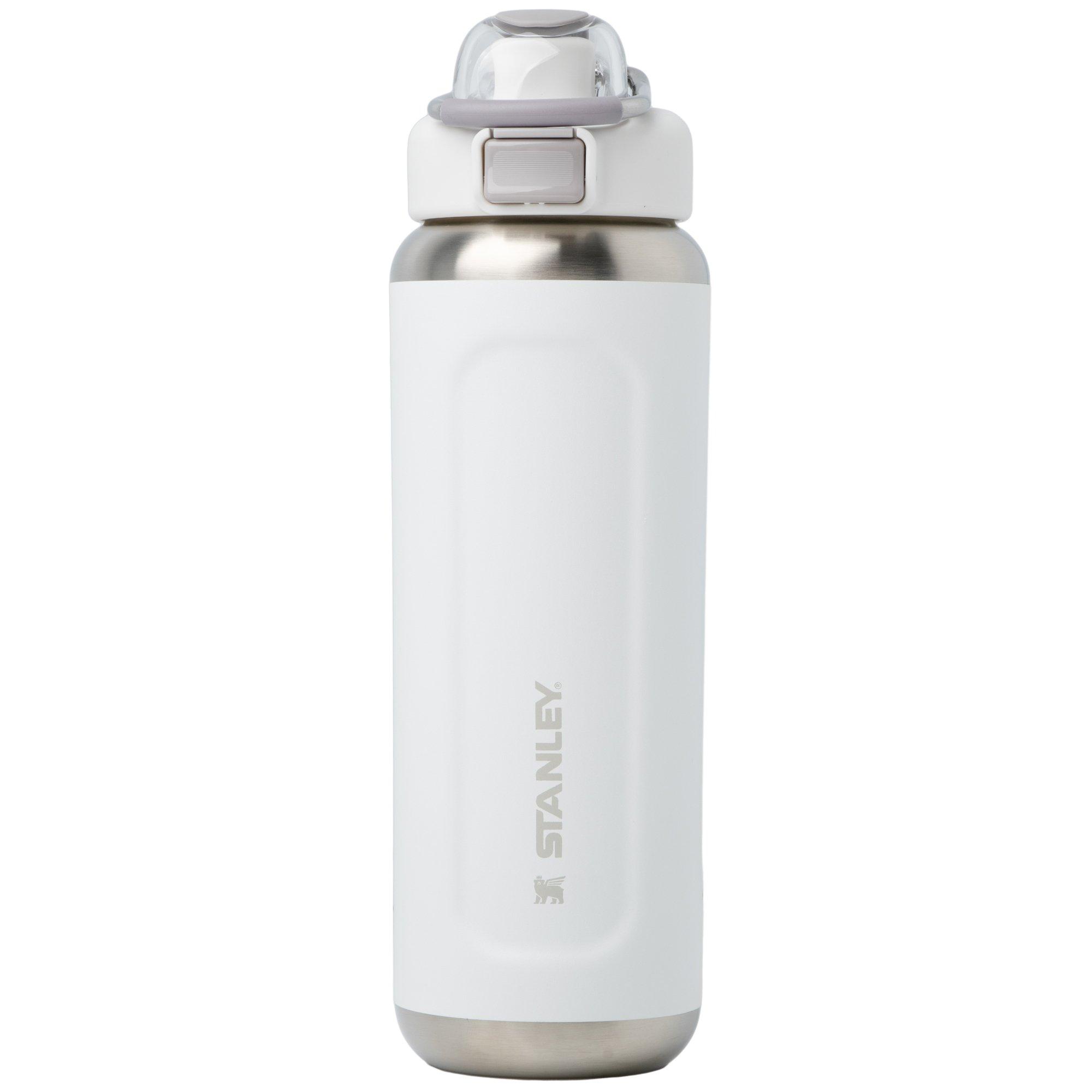 Stanley The Legendary Wellspring Bottle 24oz, Frost 10-13111-030 insulated bottle with flip lid, 700 ml