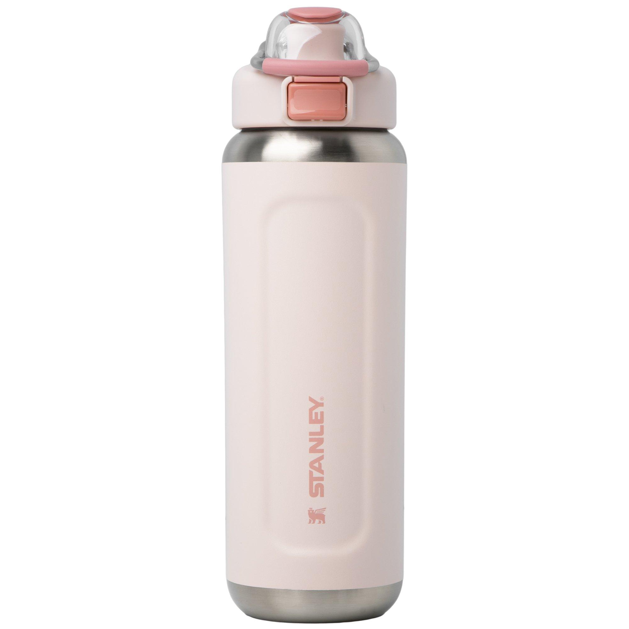 Stanley The Legendary Wellspring Bottle 24oz, Rose Quartz 10-13111-031 insulated bottle with flip lid, 700 ml