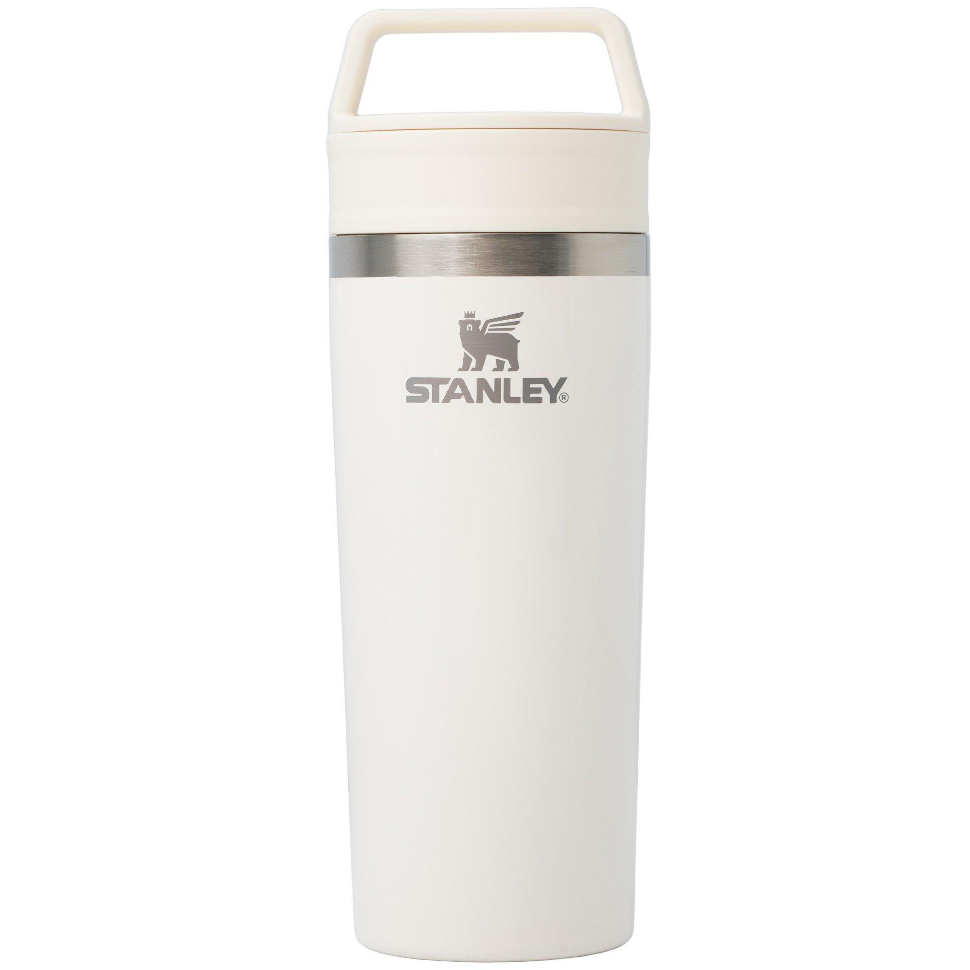 Stanley The Café-To-Go Travel Mug 16oz, Cream Gloss 10-21324-0005 insulated travel mug with twist-and-drink lid, 470 ml