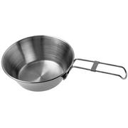 Pathfinder Stainless Steel Camp Bowl, diameter 12 cm, bowl with handle