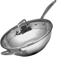Image for SCANPAN Impact wok pan with lid, 32cm