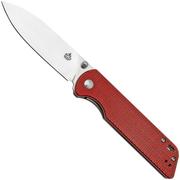 QSP Knife Parrot QS102-E Red Micarta, couteau de poche