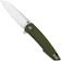 Image pour QSP Knife Phoenix QS108-B1 Satin D2, Green G10, couteau de poche