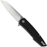 QSP Knife Phoenix QS108-C1, Satin D2, Black G10, couteau de poche