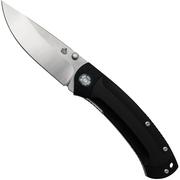 QSP Knife Copperhead QS109-A1, Stonewashed Satin, Black G-10, navaja