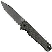 QSP Knife Mamba V2 QS111-G2 Blackwashed, Black Micarta pocket knife