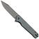 Image for QSP Knife Mamba V2 QS111-H2 Blackwashed, Blue Micarta pocket knife
