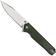 Image for QSP Knife Mamba V2 QS111-I1 Satin, Green Micarta pocket knife