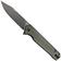 Image pour QSP Knife Mamba V2 QS111-I2 Blackwashed, Green Micarta couteau de poche