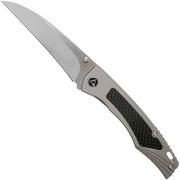 QSP Knife Songbird QS115-B Titanium fibra di carbonio, coltello da tasca