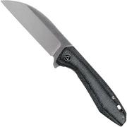 QSP Knife Pelican QS118-D1 Stonewash, Blue Micarta couteau de poche