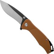 QSP Knife Raven QS122-A Brown G10 couteau de poche