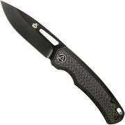 QSP Knife Puffin Black QS127-A Titanium Carbonfiber navaja