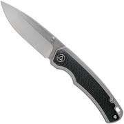 QSP Knife Puffin QS127-E2 Titanium Carbon fibre pocket knife