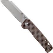 QSP Knife Penguin QS130-A Brown Texture Micarta, navalha