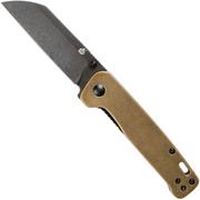 QSP Knife Penguin QS130-G Brass, Blackwashed, couteau de poche