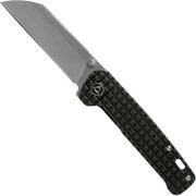 QSP Knife Penguin QS130-NFRG Textured Titanium,  Satin 154CM coltello da tasca