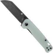QSP Knife Penguin QS130-W Jade G10, Blackwashed, couteau de poche