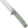 Image for QSP Knife Penguin Button Lock QS130BL-B1 Plain, Jade G10, pocket knife