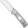 Afbeelding voor QSP Knife Baby Penguin QS130BP-A1 Stonewashed Satin 14C28N Acrylic, vaststaand mes