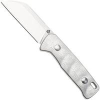 Image for QSP Knife Baby Penguin QS130BP-D1 Stonewashed Satin 14C28N Aluminum Foil Carbon Fiber, fixed knife