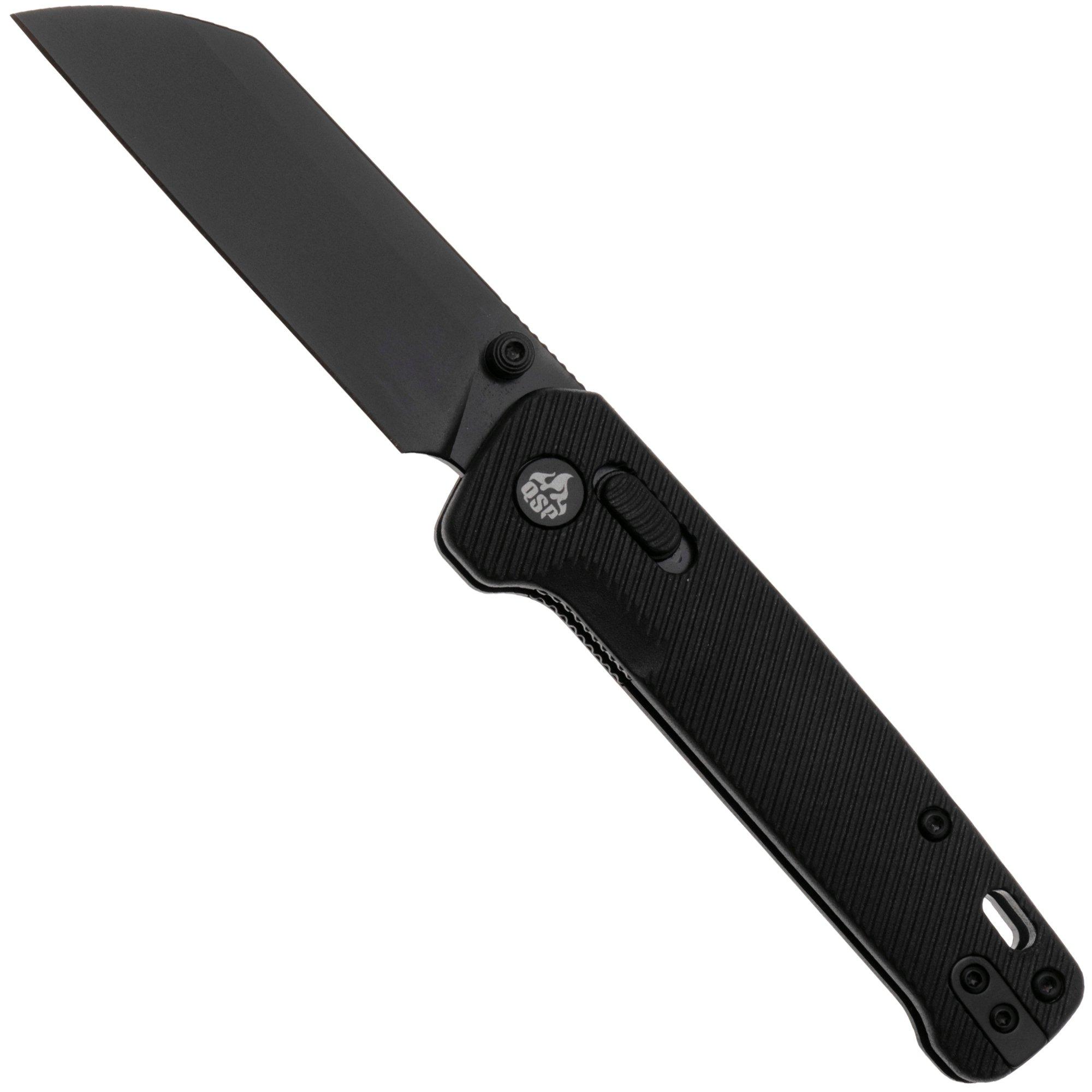 QSP Knife Penguin Glyde QS130GL-A2 PVD 14C28N, Black FRN, pocket knife