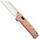 Afbeelding voor QSP Knife Penguin Glyde QS130GL-F1 Two-Tone 14C28N, Copper Foil G10, zakmes
