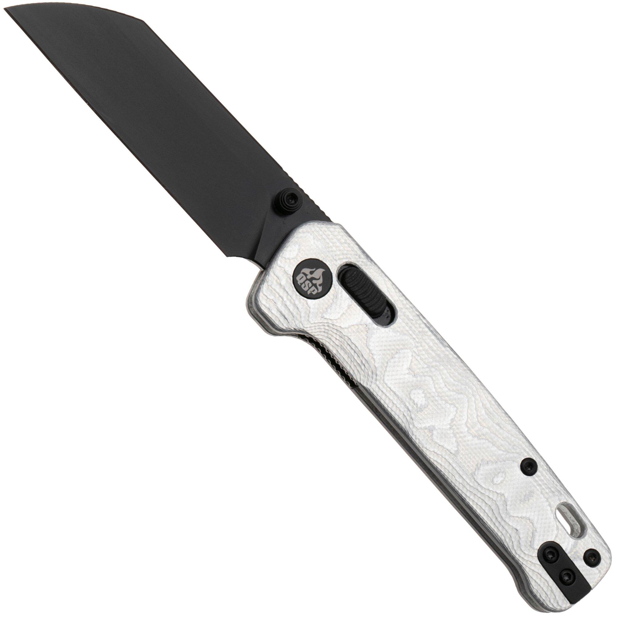 QSP Knife Penguin Glyde QS130GL-G2 PVD 14C28N, Aluminium Foil G10, pocket knife
