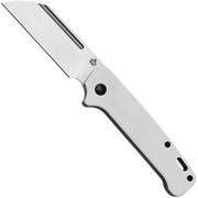QSP Knife Penguin QS130SJ-A, 14C28N Satin, White G10, slipjoint pocket knife