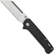 QSP Knife Penguin QS130SJ-B, 14C28N Satin, G10 Red Liner Black, coltello da tasca slipjoint 