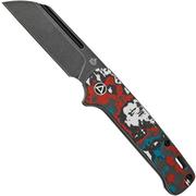 Scyzoryk QSP Knife Penguin QS130SJ-F2, CPM 20CV Black Stonewashed, Fat Carbon Nebula