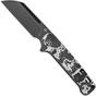 Bild für QSP Knife Penguin QS130SJ-G2 CPM 20CV Black Stonewashed, Fat Carbon White Storm, Slipjoint Taschenmesser