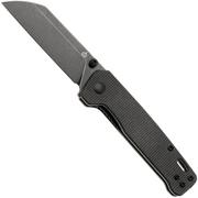 QSP Knife Penguin V2 QS130V2-A2 Blackwashed D2, Dark Brown Micarta, Taschenmesser
