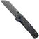 Afbeelding voor QSP Knife Penguin V2 QS130V2-E2 Blackwashed D2, G10 Shredded Carbon Overlay, zakmes