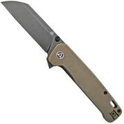 QSP Knife Penguin XL QS130XL-B, Blackwashed 20CV, Bronze Titanium, couteau de poche