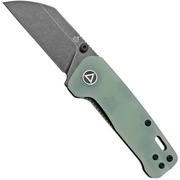 QSP Knife Penguin Mini QS130XS-F2, Blackwashed 14C28N, Natural G10 pocket knife