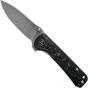 Image for QSP Knife Hawk QS131-E Shredded Carbon fibre, Damascus pocket knife