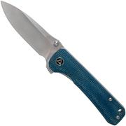 QSP Knife Hawk QS131-I Blue Micarta zakmes