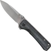 QSP Knife Hawk QS131-J schwarzes Micarta Taschenmesser