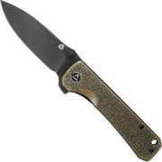 QSP Knife Hawk QS131-L Brass, Blackwashed navalha